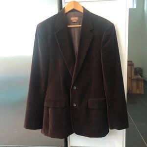 Michael Kors Brown Velvet Blazer 40R